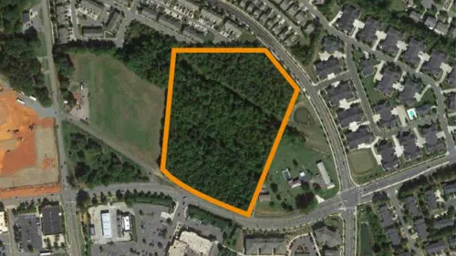 Aerial map of Mallard Creek property