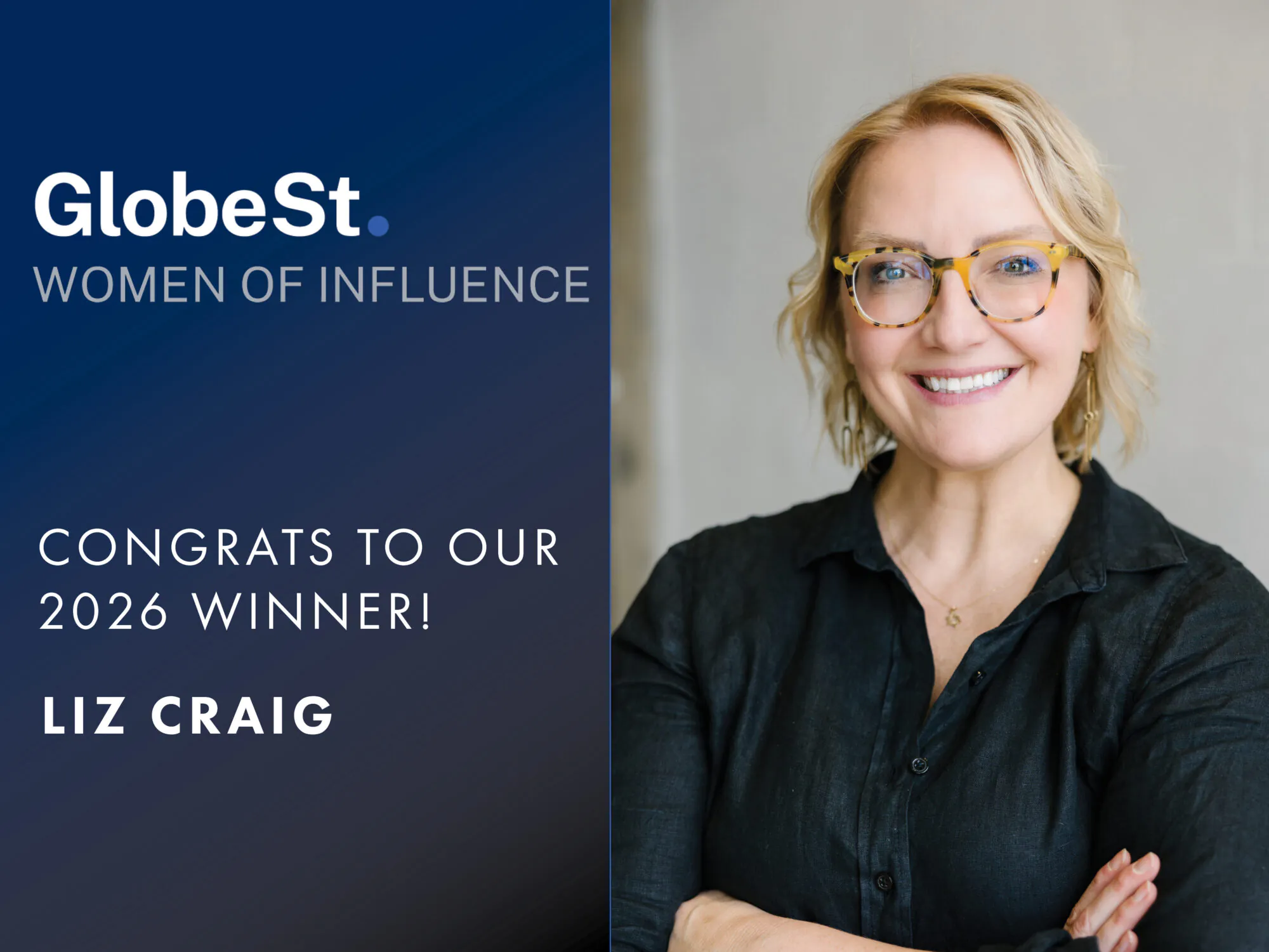 Liz Craig Named Among 2026 GlobeSt. Women of Influence